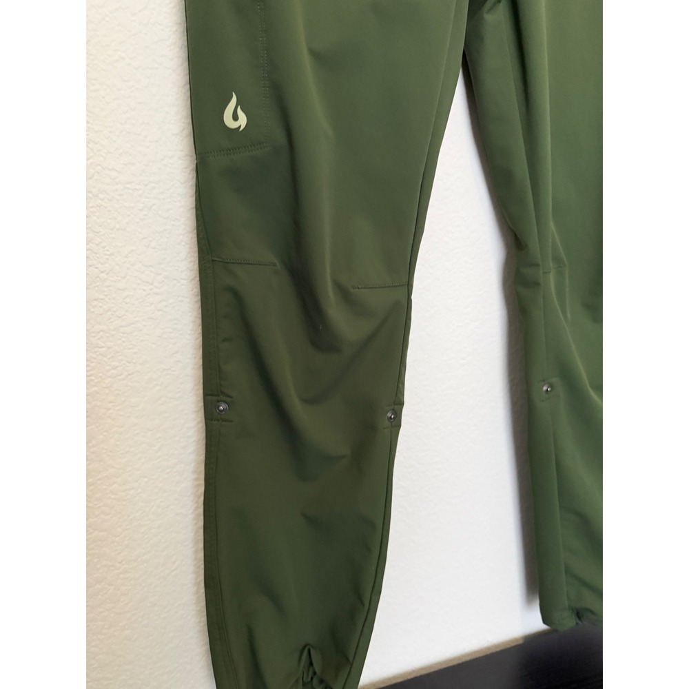 Gnara Go There Hiking Pants Women 12 Olive GoFly Roll Tab Outdoor Travel Stretch - Picture 11 of 17